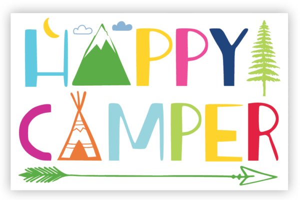 Happy Camper Post Card