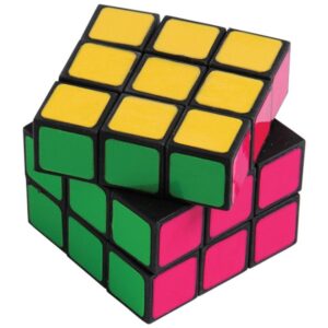 Neon Puzzle Cubes