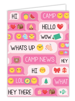 Hi, What’s Up? Camp News Card