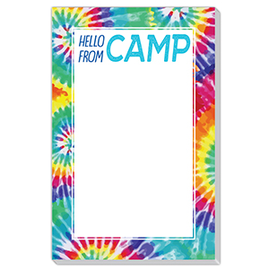 Hello From Camp Tie-Dye Note Pads